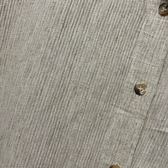 Asos Edition Women's Linen Blend Button Up Textured Shirt Sz 6 Beach Casual - Picture 6 of 8